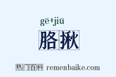 胳揪是什么意思的图片